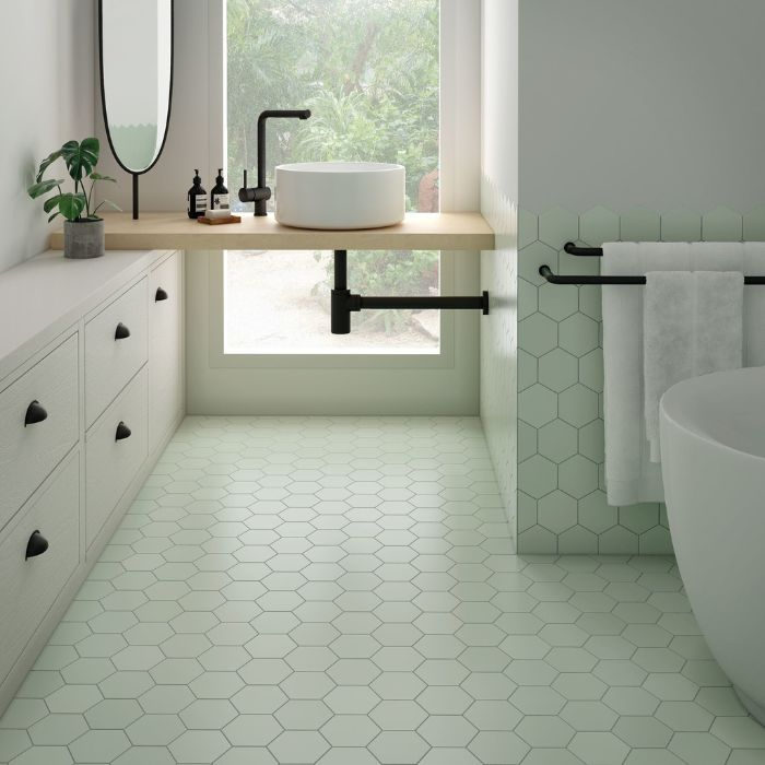 green tile ideas