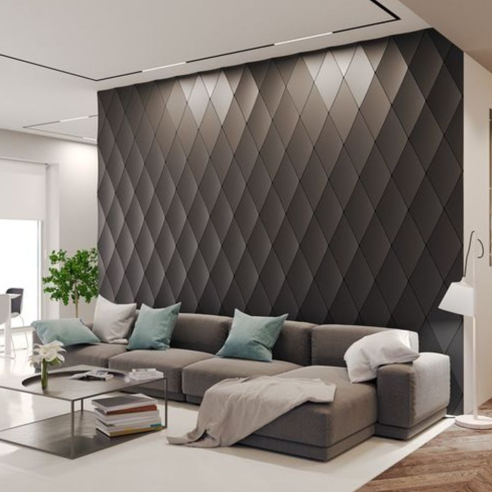 diamond living room 3d wall tiles