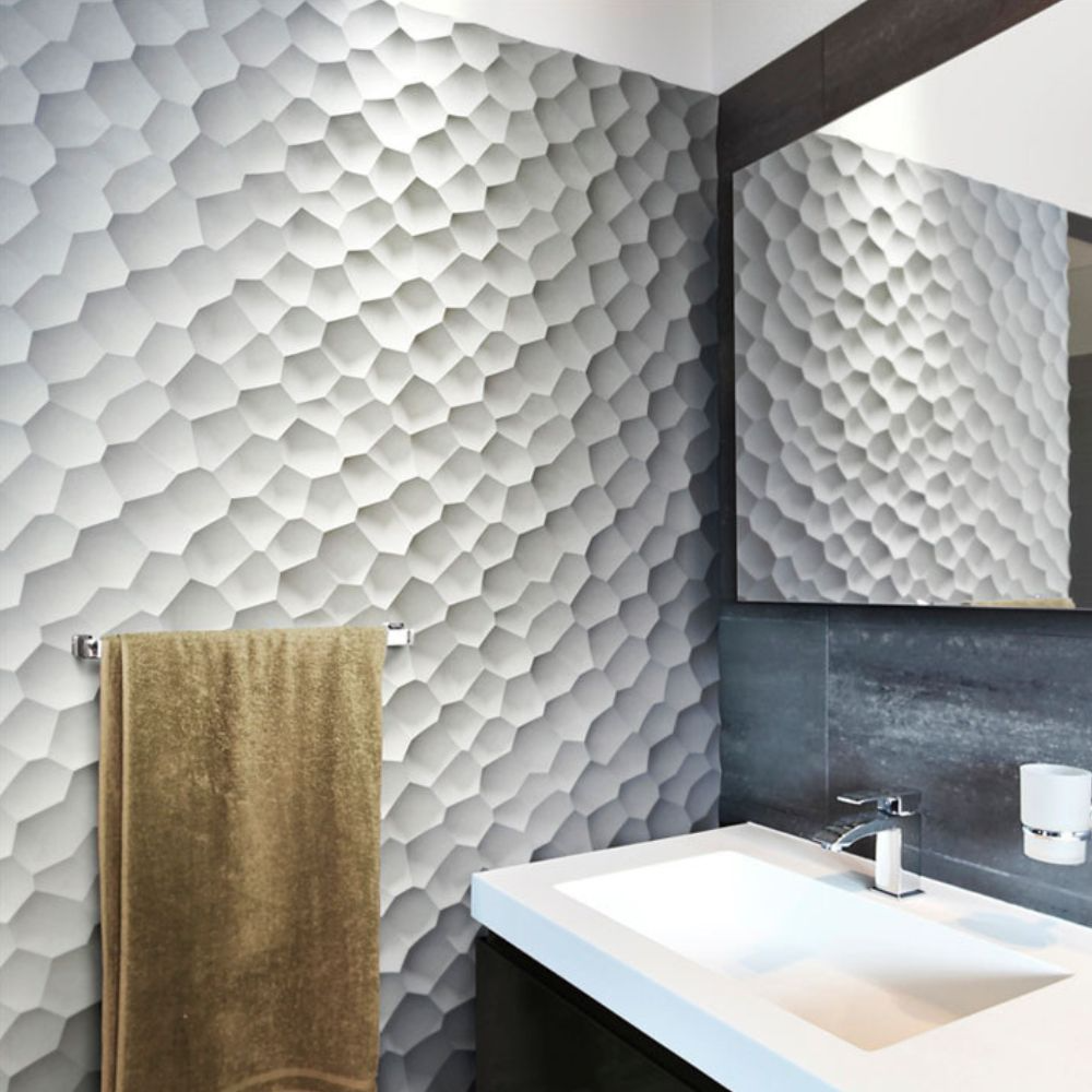 hexagonal bathroom wall tiles