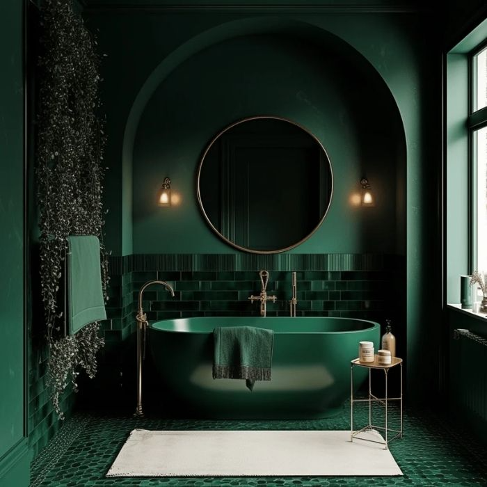 green bathroom ideas