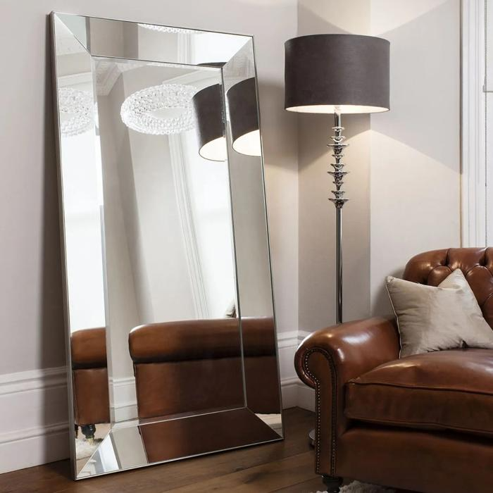 mirror on floor ideas