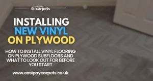 Installing vinyl flooring over plywood: step-by-step guide.